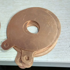 Elemento piezoelétrico da fatia de cobre do elétrodo para fazer a limpeza ultrassônica e o transdutor da soldadura