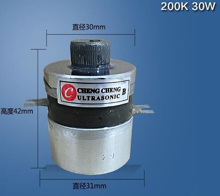 transdutor 200k ultrassônico piezoelétrico de aço inoxidável de alta frequência