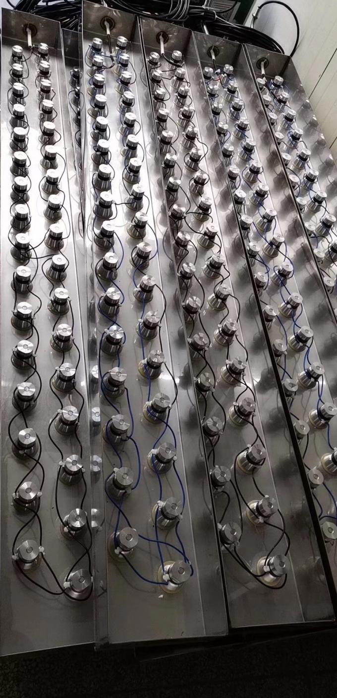 Poder de alumínio de limpeza do material 100W do transdutor ultrassônico piezoelétrico