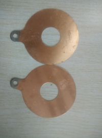 Transdutor ultra-sônico piezoeléctrico 50x17x0.25-0.35mm do eléctrodo de cobre