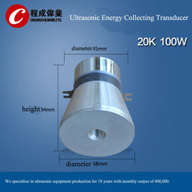 100 W transdutor de 20 quilohertz, resistência térmica piezoelétrica do ultrassom do transdutor