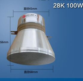 Aprovação cerâmica do CE do transdutor 100W 28K da limpeza ultrassônica do poder superior