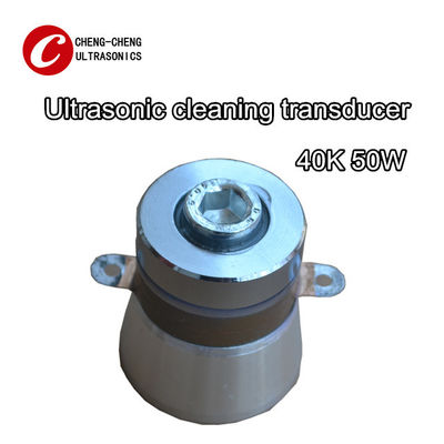 Transdutor ultrassônico piezoelétrico de limpeza de aço inoxidável de 50w 40k